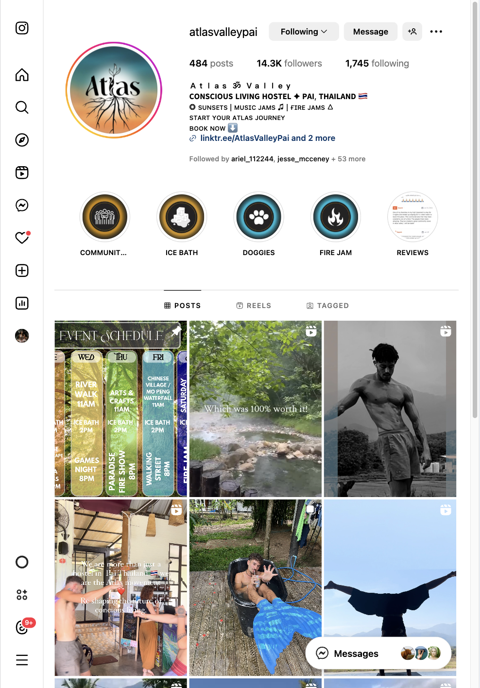 Selected social content and strategy work