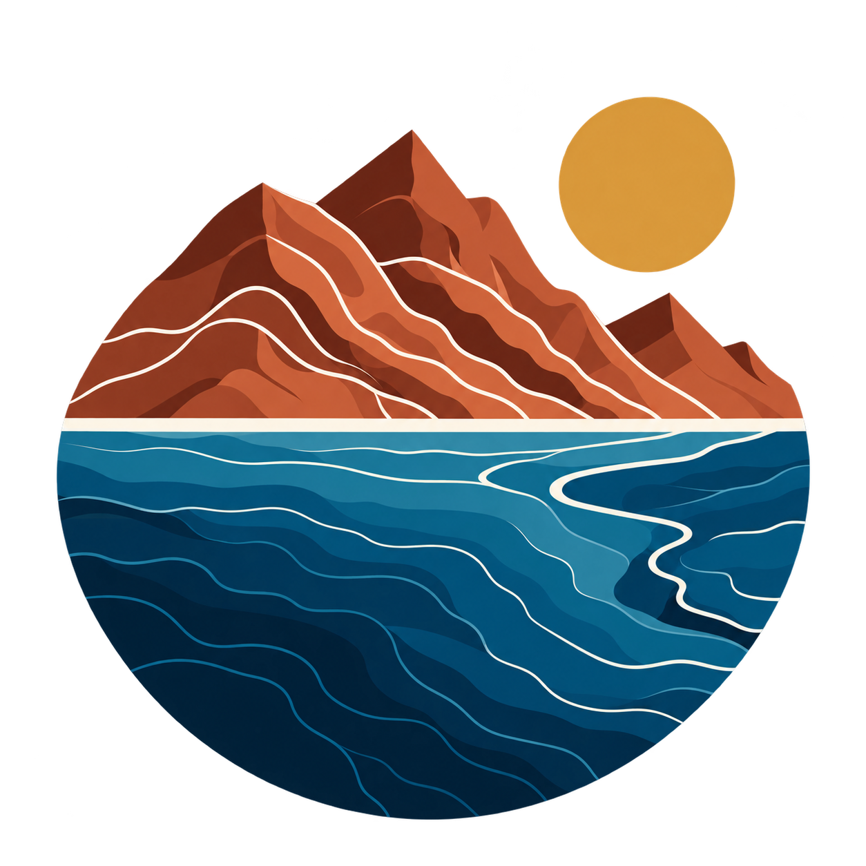 SoSheDares Marketing mountain and Red Sea logo